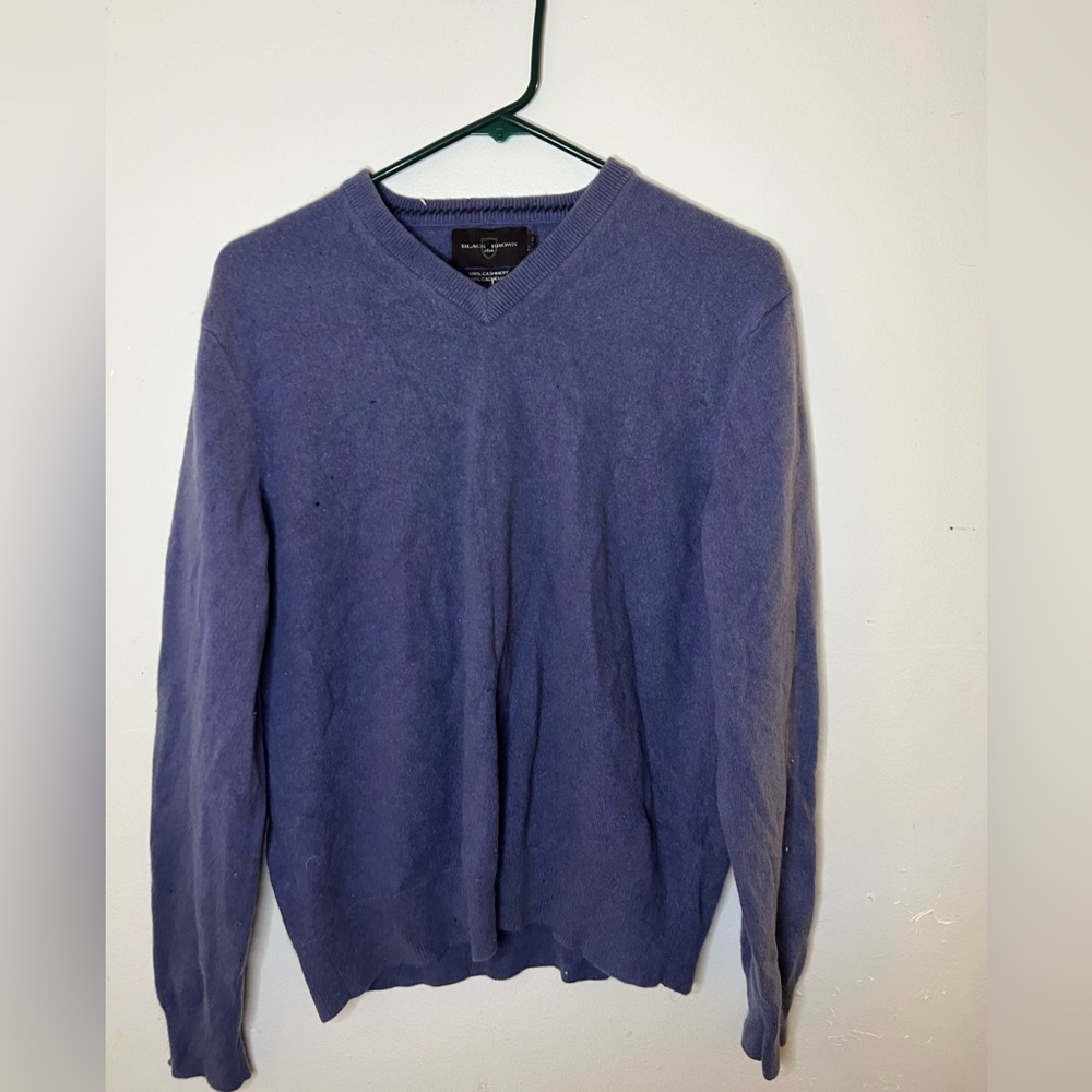 Black brown purple cashmere sweater
